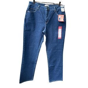 Riders by Lee size 18M indigo blue 30” inseam instantly slims you.